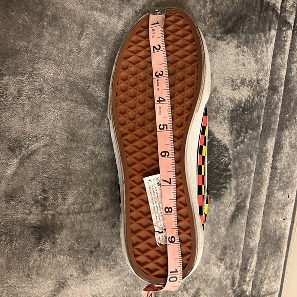 Glow in the dark- Old Skool Vans; Multicolor checkered - Picture 3 of 3